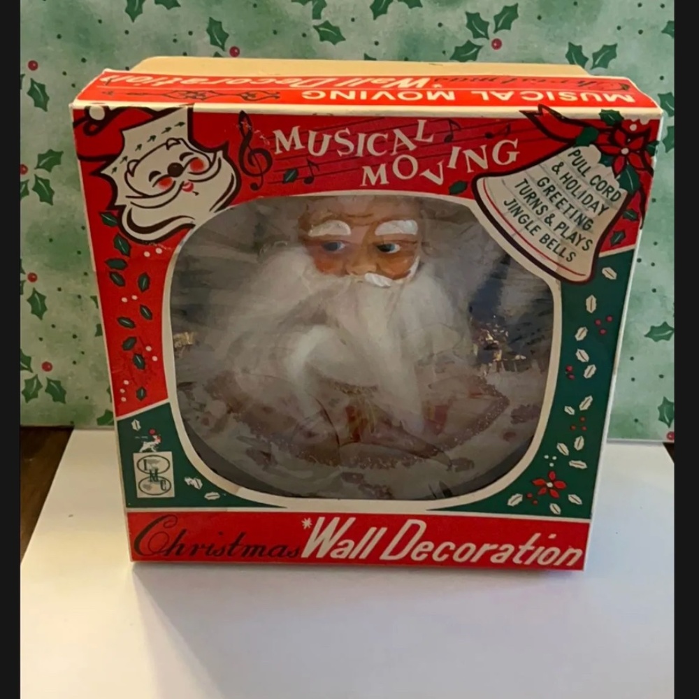 Vintage Musical Moving Christmas Wall Decoration